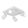 Echo Square LED Spot Light, 4 Head 20W GU10, 350°