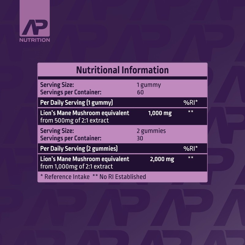 Lions Mane Gummies - 1000mg Lions Mane Mushroom Gummies -