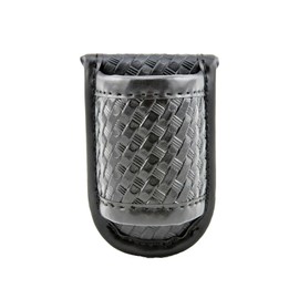 ZGGAZCA Flashlight Holder Duty Belt Basketweave Leather Pouch Accessories for Flash Flashlight Holders Case for Flashlights Durable Light Holder for Duty Belt Use