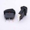 Taiss 2Pcs Waterproof Rocker Toggle Switch 12V Red Lighted Car