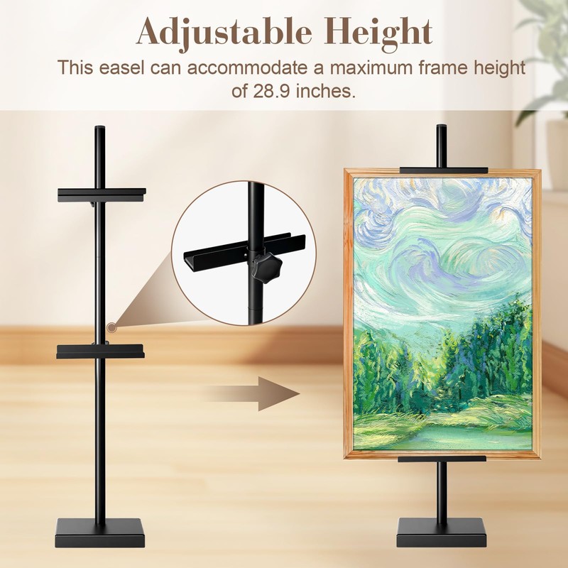 AZEAM Tabletop Easel Stand,Adjustable Poster Stand for Frames up to