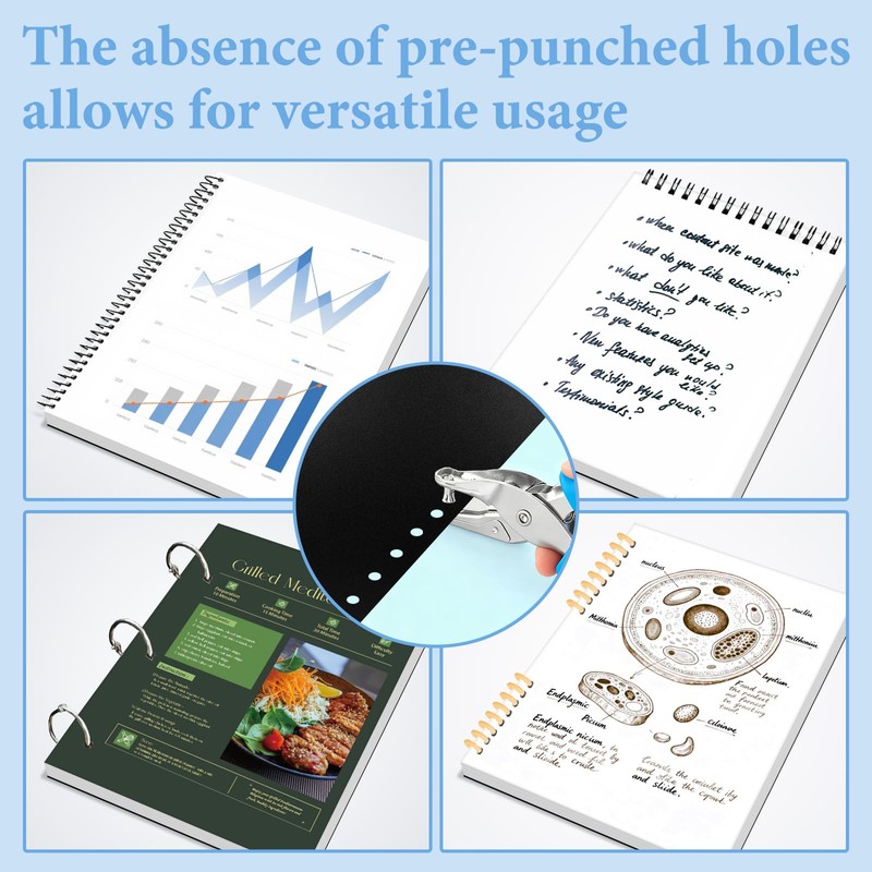 SIMPROFFICE 60 Pack Binding Covers and Backs Set, 8.5 x