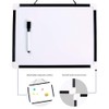 VIZ-PRO Magnetic Dry Erase Board, Small Hanging Board/Writing Whiteboard, Black