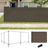Coarbor Iron Poles Privacy Fence 6'H x 12'W Metal Fence