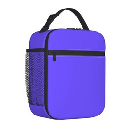 Purple Lunch Box Reusable Lunch Bag for Women Men Adult Portable Insulated Leakproof Cooler Tote Lunchbox for Picnic Travel Camping Outdoor