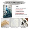 QIXIANG Elegant Peacock Canvas Paintings Art Animal Prints Bedroom Decor
