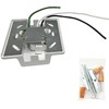 Yuemegou 4PCS H Track White Floating Canopy Connectors for Track