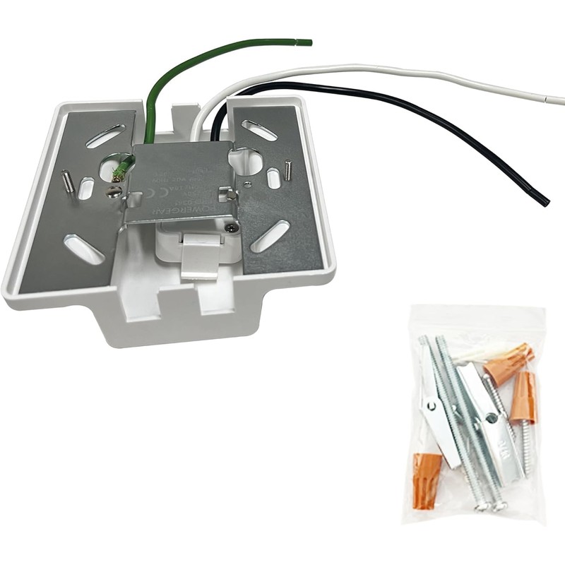 Yuemegou 4PCS H Track White Floating Canopy Connectors for Track