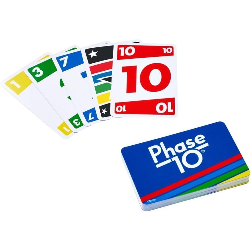 Mattel Uno, Flip, Blink and Phase 10 Card Game, Combo