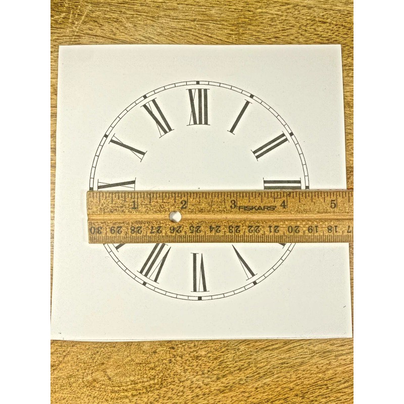4 1/2 Inches Diameter Clock Paper Dial, Roman Numbers (Lot