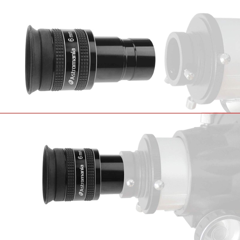 Astromania 1.25" 6mm 58-Degree Planetary II Eyepiece for Telescope