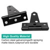 BUXIMN 6 Pack T Hinge, 2inch Mini Door Hinges Outdoor