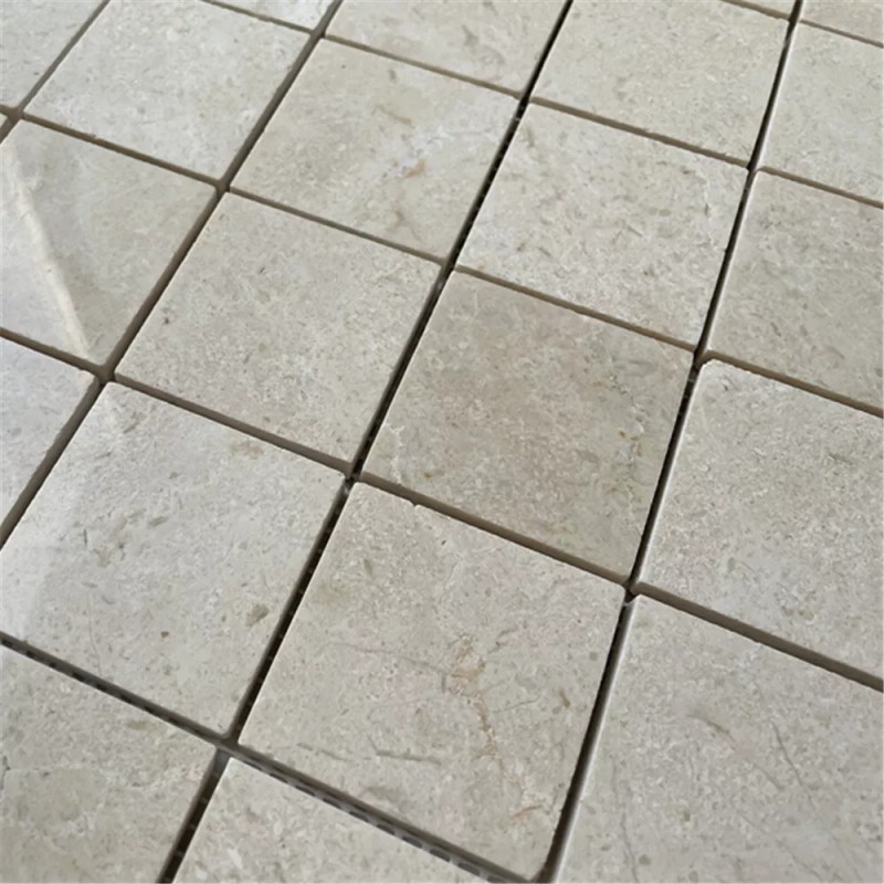 Stone Center Online M25XP Crema Marfil Beige Marble 2x2 Grid