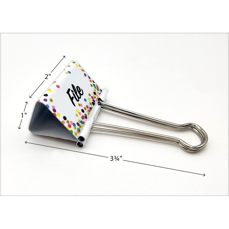 Confetti Classroom Management Large Binder Clips