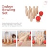 Toyvian Wooden Bowling Set for Kids and Adults - 10
