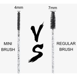 Unbranded 50 pcs disposable thin crystal  mascara wands mini lash brush  Spoolies