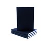 SEAWHITE Black Cloth Cover Sketchbook 140gsm Portrait A5