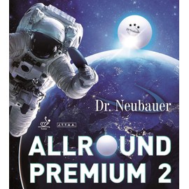 JUIC ALLROUND PREMIUM2 Table Tennis Rubber All-Round Premium 2 Tube Height 46.5 inches (1180 cm), Black 0.6