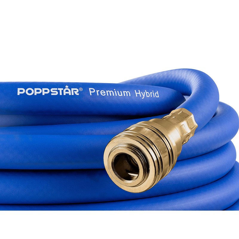 Poppstar Compressed Air Hose 5 m (Hybrid PVC with Fabric,