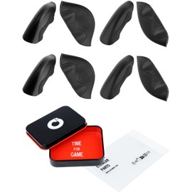 OWORK 4 Pairs Ultra Soft Silicone Sunglass Nose Pads for Oakley Straight Jacket 2007, Push-in Anti-Slip Glasses Nose Piece Replacement Kit Black