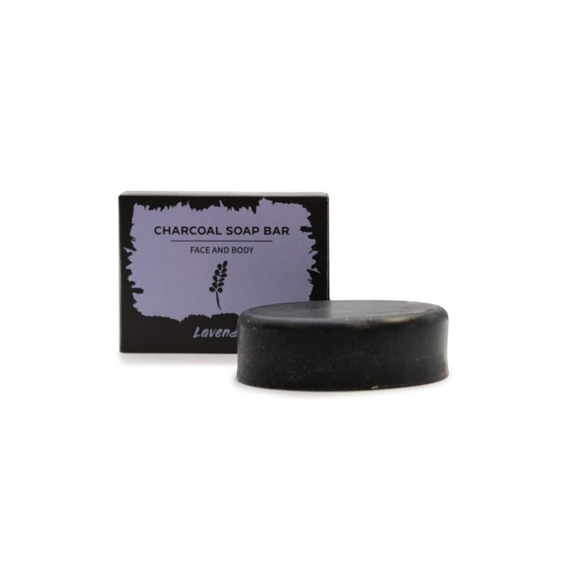 Charcoal Soap 85g - Lavender