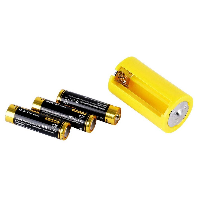 Acxico 8 Pcs AA to Size D Battery Adapters Converter
