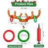 2 Set Christmas Inflatable Reindeer Antler Hat,Christmas Reindeer Antler Ring