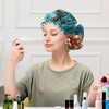 Cabreche Luxury Shower Cap Satin Silk Lined Adjustable Elastic Reusable