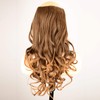 DIGUAN One Piece Ombre Two Toned Clip in Hair Extensions