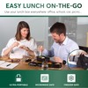 Umami Bento Box Adult All-In-1 w/4 Utensils, 2 Sauce Jars