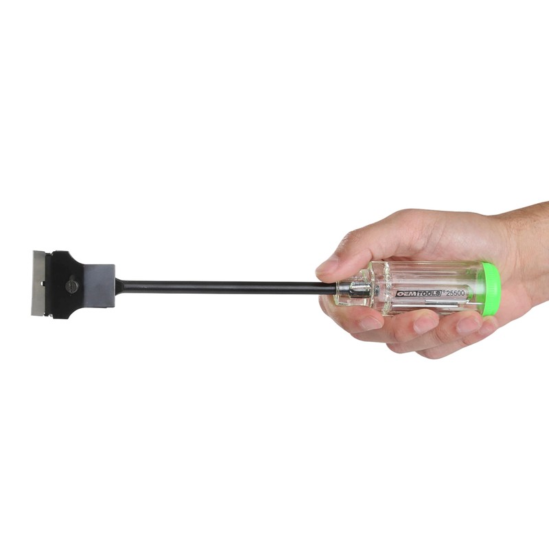OEMTOOLS 25500 Razor Blade Scraper Tool With Extended Sure-Grip Handle,