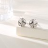 Sports Earrings for Men 925 Sterling Silver Baseball Stud Earrings,