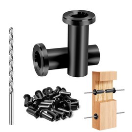 Sidasu 100-Pack Cable Railing Protector Sleeves for 1/8" Wire Rope, T316 Stainless Steel Marine Grade Protective Sleeves for Wood Post, Deck Stair Railings Cable Railing Kit-90 Degree -Black