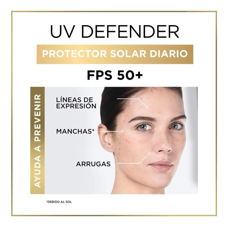 Crema Oréal París Defender Fluido Invisible Fps50 40ml