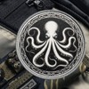 Patches for Backpacks, Funny Octopus Round Patches Embroidered Tactical Patches,