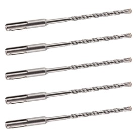 5 PACK OF - 5.5mm x 160mm LONG SDS + PLUS MASONRY DRILL BIT, TUNGSTEN CARBIDE TIP, FOR STONE CONCRETE BRICK