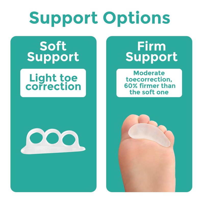 Welnove Hammer Toe Straightener Toe Corrector for Women - 8