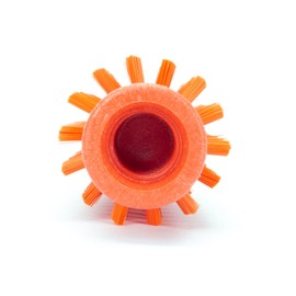 SPARTA SPARTA Multi-Purpose Valve Brush Pipe Brush, Round Brush with Polyester Bristles, Color Coded for Commercial Cleaning, Kitchen, Restaurant, Bathroom, Plastic, 5.7 X 2 X 5.7 Inches, Orange, (Pack of 6)