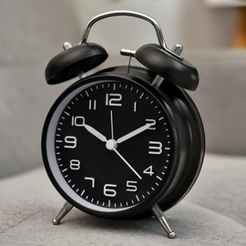 YYDS Alarm Clock, Loud Vibration, Analog, Loud Alarm, Table Clock, Stylish, Bell, Loud Sound Alarm Clock, Absolute Wake Up Alarm Clock, Noisy Alarm Clock, Cute, Place on Your Desk, Scandinavia,