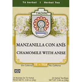 Tadin Tea Chamomile With Anise 24 Bags - Te De Manzanilla Con Anis by Tadin