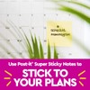 Post-it Super Sticky Notes, 12 Sticky Note Pads, 3 x