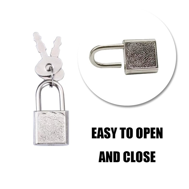 10pcs Mini Luggage Locks Small Padlock with Keys Diary Padlock