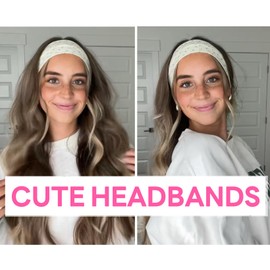 Headbands for Women Trendy Floral Print 2.5 Inches Thin Head Bands for Women Non Slip Thick Headband Fashion Hair Accessories