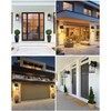 2 Pack Porch Lights with GFCI Outlet, Dusk to Dawn