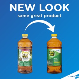 CloroxPro Pine-Sol Multi-Surface Cleaner, Clorox Cleaning, Healthcare Cleaning and Industrial Cleaning, Original Pine, 60 Ounces Each (Pack of 6) - 41773