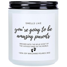 New Parents Gifts for Couples Candles Baby Gender Reveal Gifts 2025 First Time Parents New Mom and Dad Presents Congratulations Pregnancy Gift Expecting First Mothers Day Fathers Day Candle