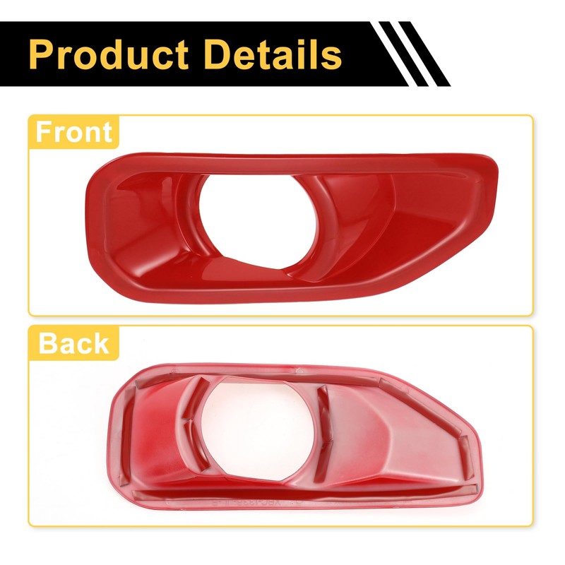 REPAIROCK 1pair Fog Light Grill for Jeep Wrangler JL Gladiator