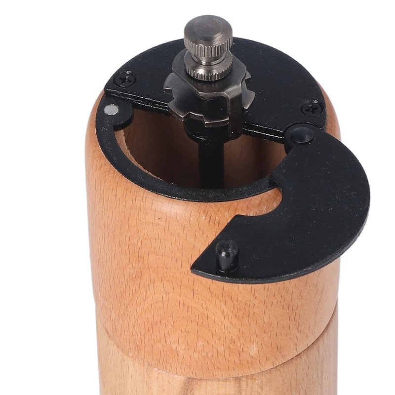 Manual Coffee Grinder Adjustable Coarseness Quiet Portable Wooden Hand Crank