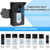 AIXXCUVQ Convenient Ring Doorbell No-Drill Mount Installation While Protecting Wireless