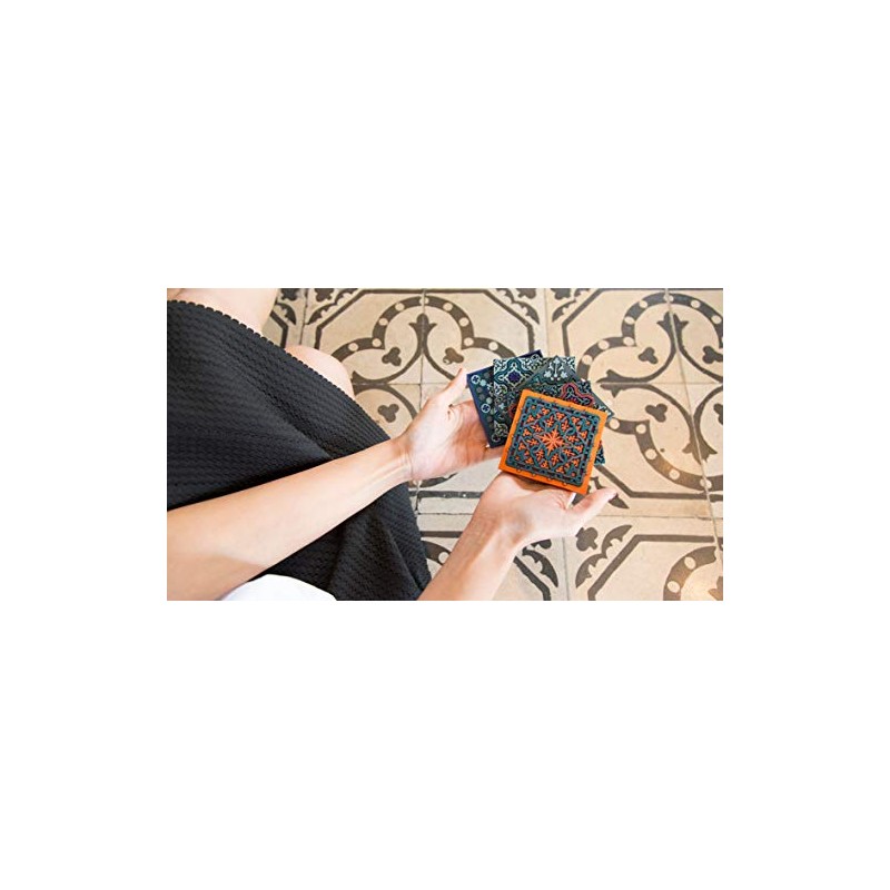 Images d´Orient 6 Glass Coasters PVC Heat Resistant Washable Oriental